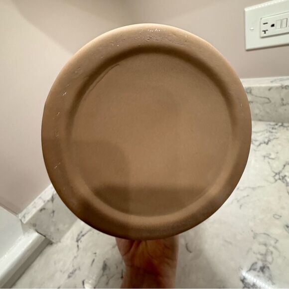 Textured White Pitcher with Tan Base could be Hearth & Handby MAGNOLIA - Picture 5 of 8